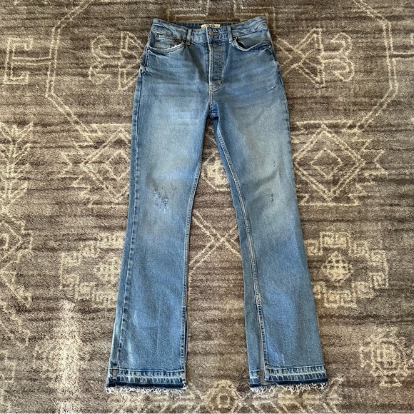 Free People Slit Bootcut Jeans - Picture 2 of 9